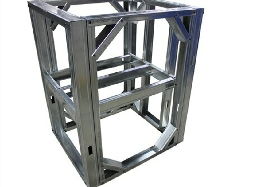 DIYBBQ Quick Panel™ Open Shelf 4ft Modular Frame Section 36" Standard Height