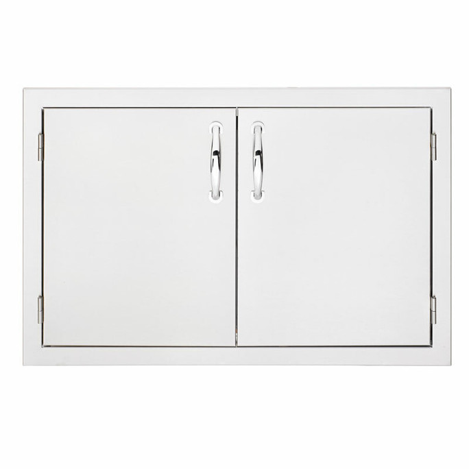 SummerSet 33" North American Stainless Steel Double Access Door w/ Masonry Frame Return - Open Box