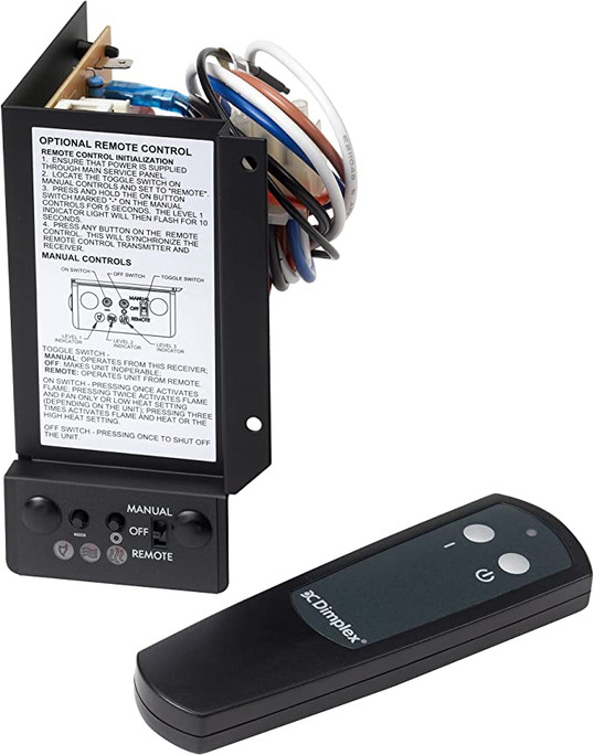 Dimplex BF Series 3-Stage Remote Control Kit (Model: BFRC-KIT), Black