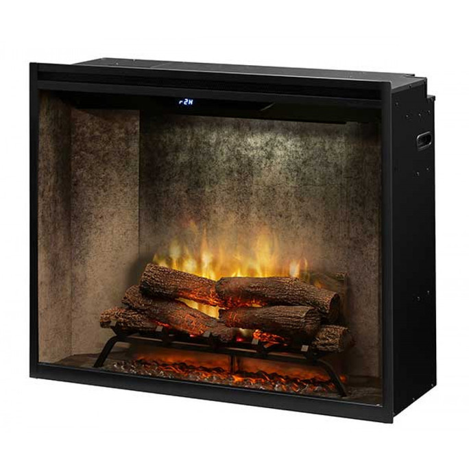 Dimplex Revillusion 36" Portrait Built-in Firebox Electric Fireplace, Weathered Concrete