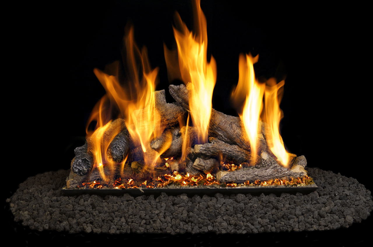 Real Fyre Shoreline Designer Oak Vented Gas Logs So 18 18 Inch