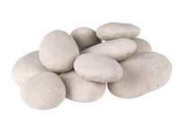 Real Fyre River Rock Fyre Stones (STN-10I), Ivory