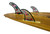 7" Power Flex Fin Combo Set w/ 4" Side Fins Hibiscus Art Design
