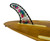 9" Power Flex Center Fin Hibiscus Art Design