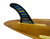 9" Performance Flex Center Fin Tribal Art Design in Blue