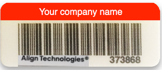 Personalized Self adhesive Polyester Label, 4,000/pkg.