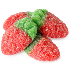 Gummy Sour Wild Strawberries - Parve Gummy Sour Wild Strawberries - Parve
