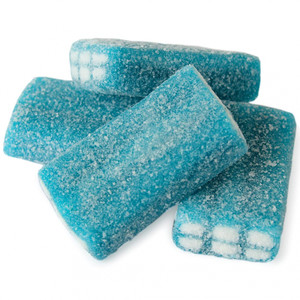 Sour Blue Raspberry Bricks - Parve Sour Blue Raspberry Bricks - Parve