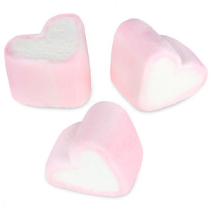 Pink Heart Marshmallows - Parve Pink Heart Marshmallows - Parve