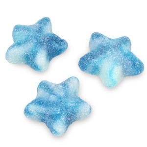 Blue & White Twist Gummy Stars - Parve Blue & White Twist Gummy Stars - Parve