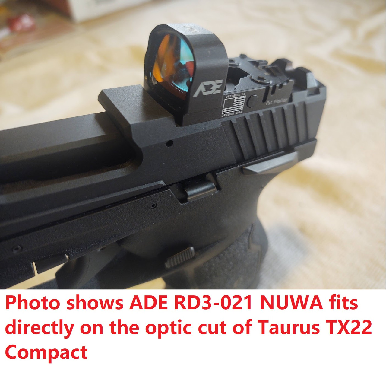 ADE NUWA RD3-021 Ultra Red Dot Sight For Canik TP9 Elite SC,Canik