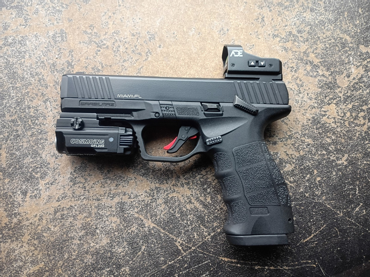 ムク　sar Optic Mount Plate for SAR 9, SAR9 Gen 1/ Gen 2 Pistol To fit on