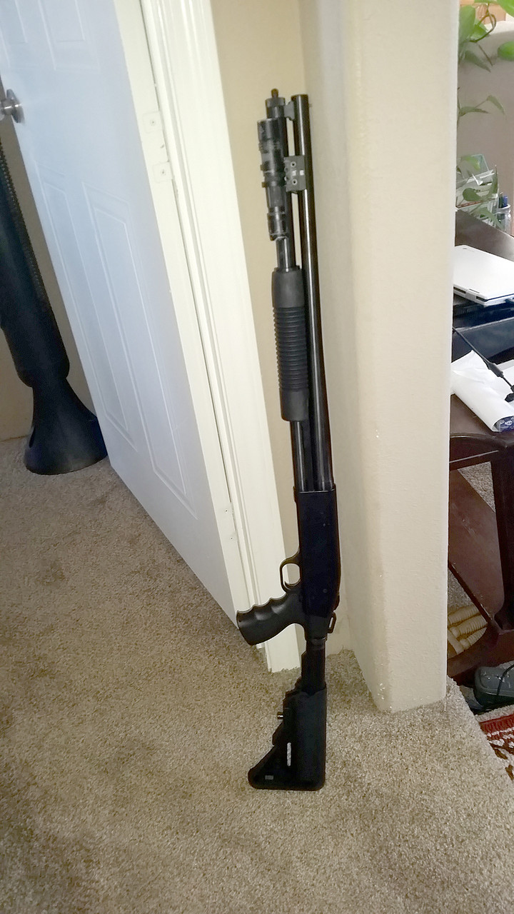12 GA Tactical Sopmod Shotgun Stock+Pistol Grip for Mossberg 500
