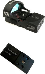 Ade Advanced Optics BERTRILLIUM RD3-013 Red Dot Reflex Sight + Optic Mounting Plate for Ruger Security 9 Pistol + Standard Picatinny Mounting Plate