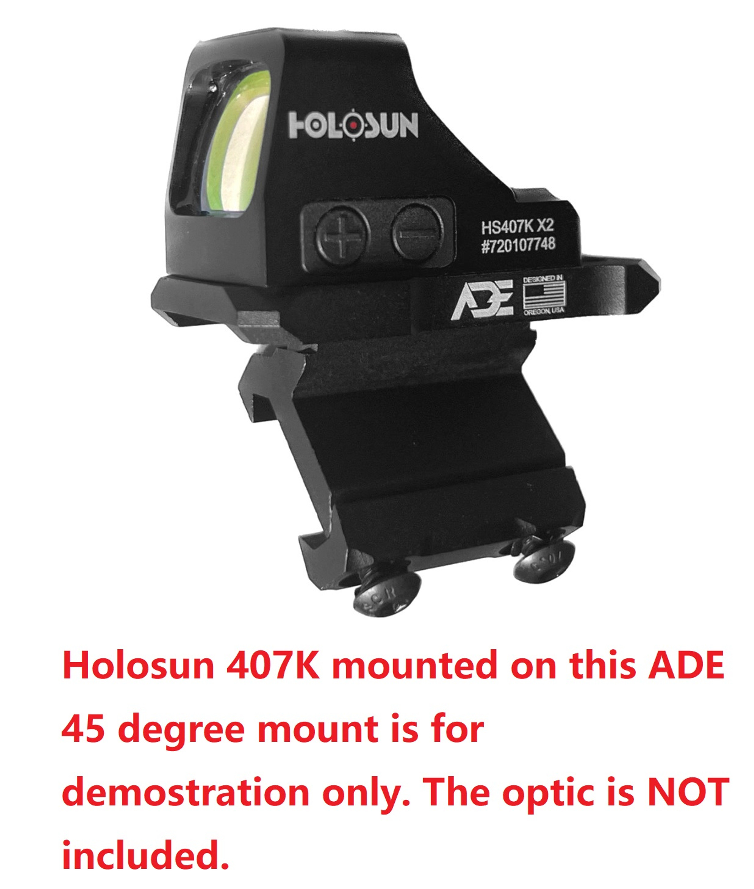 ADE 45 Degree Offset Picatinny Red Dot Mount Plate For AR15 Rifle ...