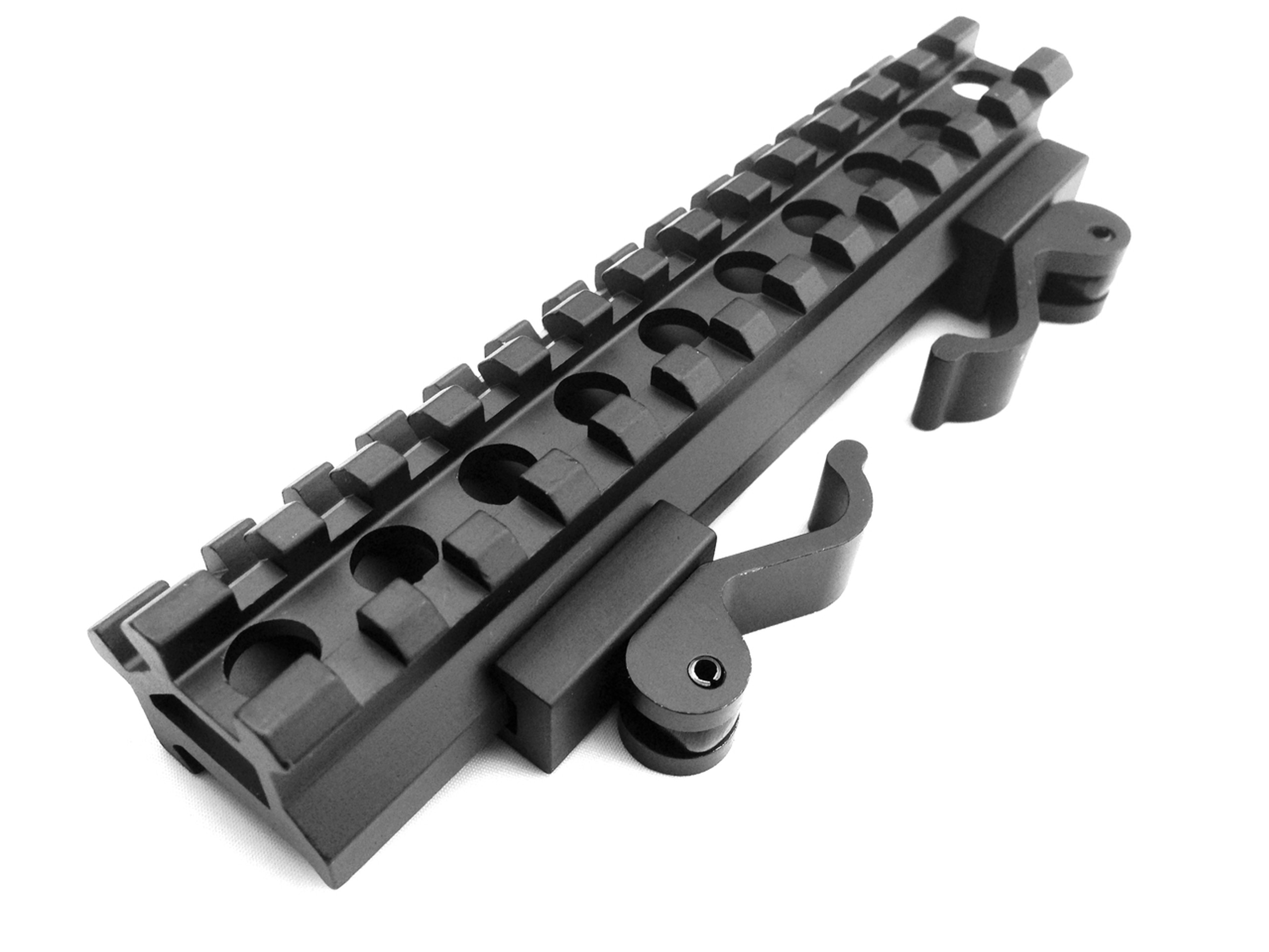 QD Quick Release 13 Slot Double Picatinny Rail See Through Rifle Mount