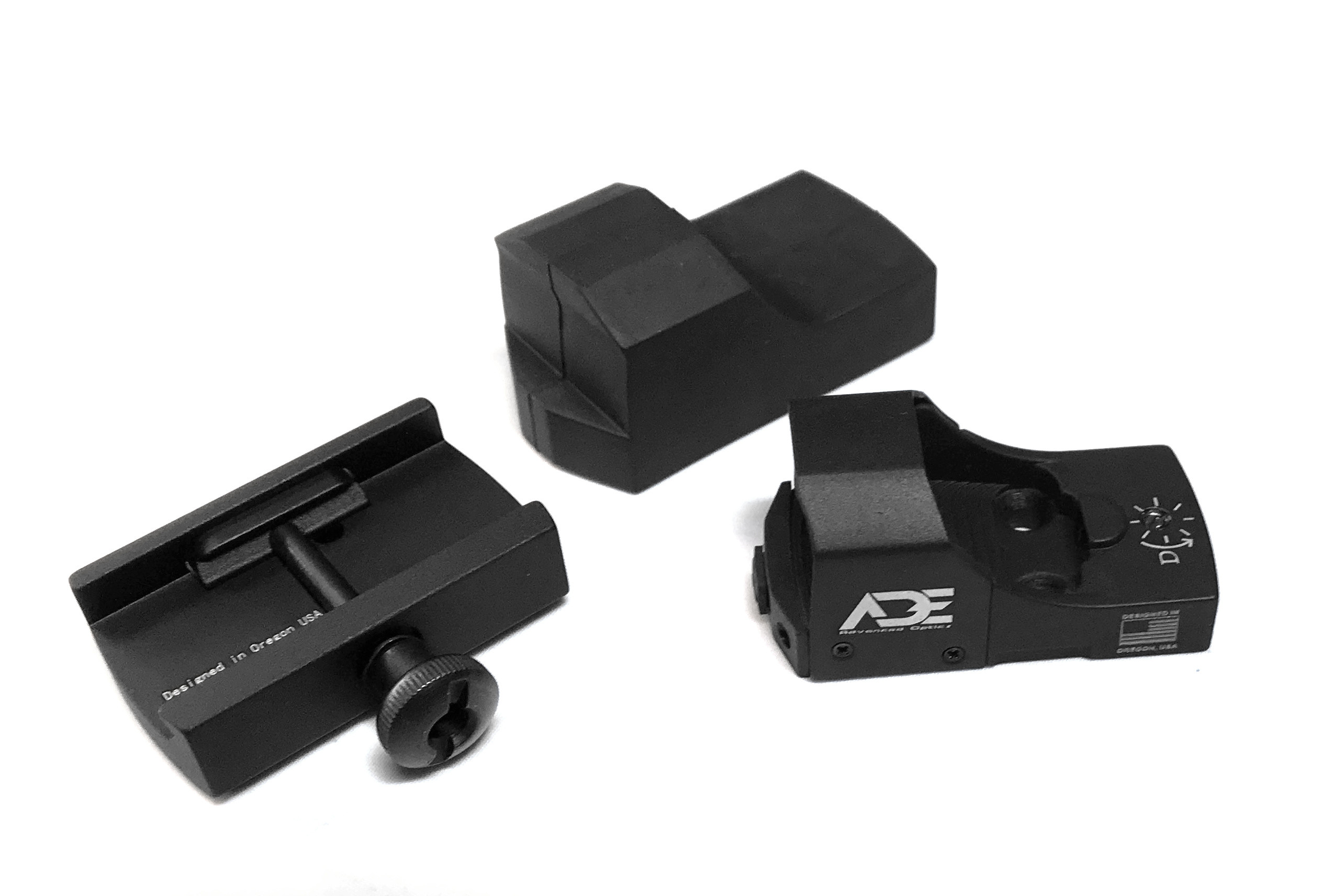 Ade RD3006B GREEN Dot Compact Reflex Sight + Optic Mounting Plate for