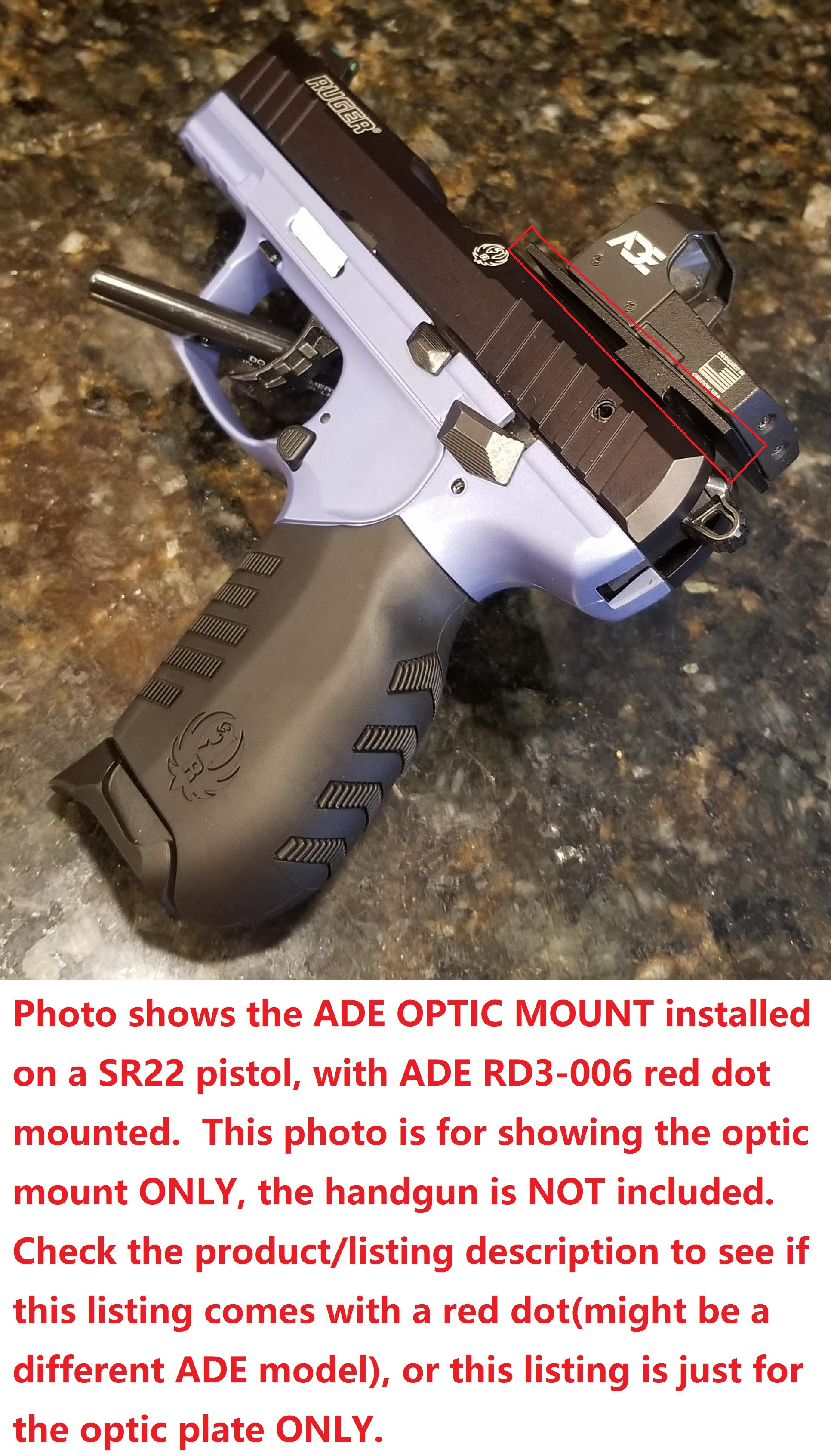 Ade Advanced Optics Bertrillium RD3013 Red Dot Reflex Sight + Optic