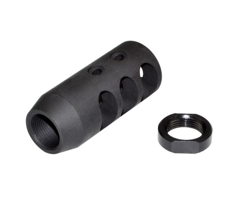 AR15 1/2"x28 Muzzle Brake for 223/5.56, Steel, Black