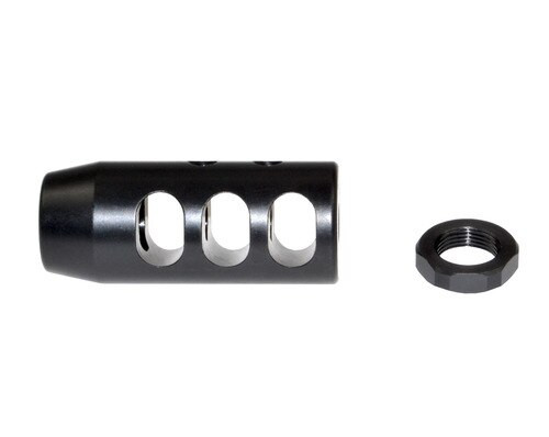 AR-10 LR .308/7.62 NATO - 5/8x24 Muzzle Brake, Black Steel