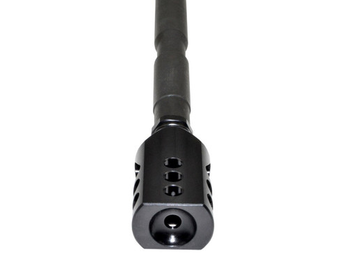 AR10 .308 7.62 3.5 inch 12 Port Mitigator Steel Muzzle Brake Compensator  5/8x24 Thread Pitch (Includes Jam Nut) - Total War Tactical