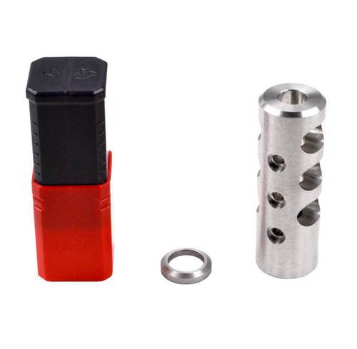 AR-10 LR .308/7.62 NATO - 5/8x24 Muzzle Brake, Stainless Steel