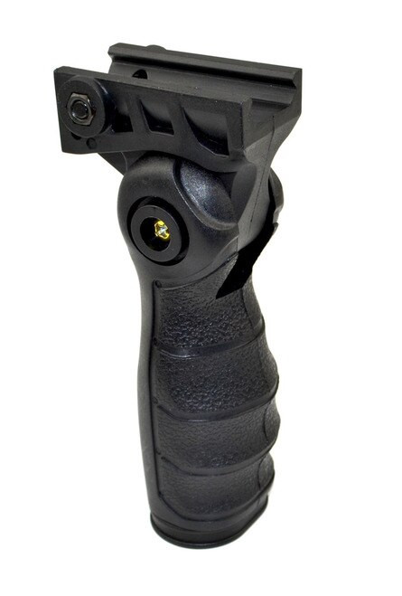New Design! 5 Position Folding Foldable Foregrip Fits Picatinny/Weaver Rail black Fore Grip