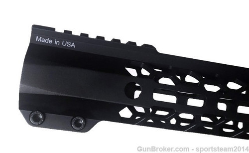 MADE IN USA!- ADE HoneyComb 10" inch MLOK rail Super Slim Handguard Free Float for AR15