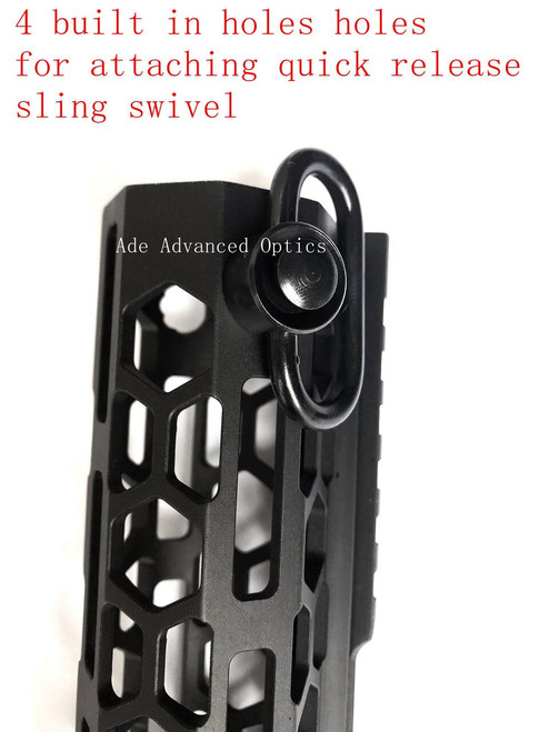 MADE IN USA!- ADE HoneyComb 10" inch MLOK rail Super Slim Handguard Free Float for AR15