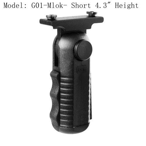 Tactical Quick Release 5-Position Foregrip with Egonomic Rubber Finger Grip pad for Picatinny/Weaver Pail -  5.9" Tall SG-F150R