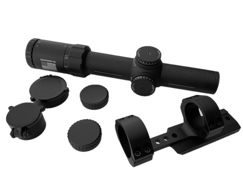 Ade Advanced Optics 1-8x28  FFP Front Focal Plain Riflescope with MOA Reticle , 34mm tube with mounts