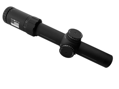 Ade Advanced Optics 1-8x28  FFP Front Focal Plain Riflescope with MOA Reticle , 34mm tube with mounts