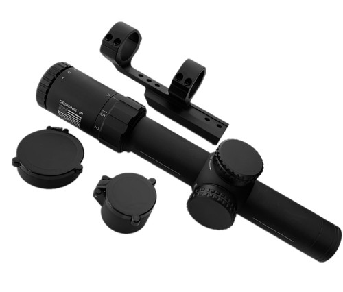 Ade Advanced Optics 1-8x28  FFP Front Focal Plain Riflescope with MOA Reticle , 34mm tube with mounts