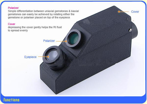External Monochromatic Yellow Light Gem Refractometer, Gemological