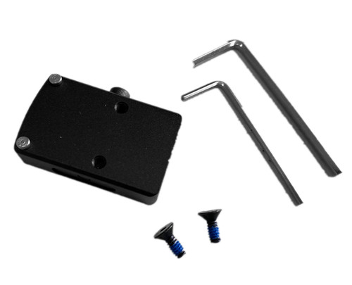 Picatinny/Weaver Mounting Plate for Trijicon RMR/SRO, Holosun 407C/507C/508T, 407A3, Riton X3 Tactix PRD, Swampox Kingslayer/Liberty/Justice. ADE RD3-019 Stingray, RD3-020 Raptor, RD3-022 Artemis, RD3-023 Valkyrie, RD3-029 Trumpet Red Dot Sight