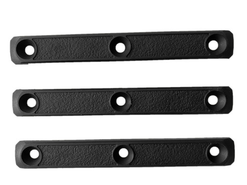 M-LOK rail 5" cover grip panels - 3-pack (Black / 3-slot) For MLOK AR15/308 Handguard rails
