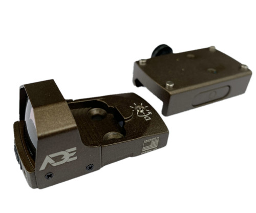 FDE/TAN Body Color - Ade Advanced Optics RD3-006B1-S Green Dot Micro Mini Reflex Sight