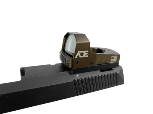 FDE/TAN Body Color - Ade Advanced Optics RD3-006B1-S Green Dot Micro Mini Reflex Sight