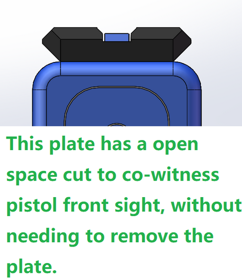 PICATINNY RAIL Mounting Plate for Glock 17 19 22 23 26 27 34,Taurus GX4,G3C,Canik TP9SA,with built-in screw hole for Shield RMS/Holosun 407k/507k Footprint - ALSO COMPATIBLE with Any PICATINNY RAIL EQUIPPED red dots such as Trijicon RMR,Vortex Venom