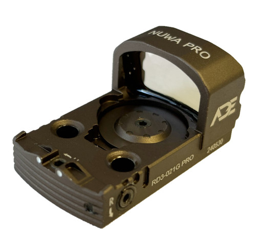 ADE NUWA PRO(RD3-021 PRO)Motion Activated GREEN Dot+66 MOA Circle RETICLE Sight-RMS footprint fits SW Shield X, Equalizer, Canik TP9 Elite SC,Canik METE MC9,METE SFT,Sig P322/P365X,Glock 43/48 MOS,Taurus GX4 Toro,605 Toro,856,Springfield Hellcat OSP
