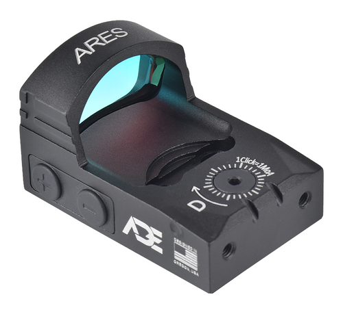 ADE RD3-028 ARES PRO Motion Awake Red Dot Sight with with Weather Shield for Optics Ready Pistol Slide/Cut that is compatible with Doctor Footprint