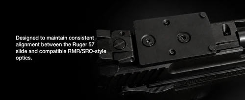 Optic Mounting Plate for Ruger 57/ Ruger 5.7 - Compatible with Trijicon RMR/SRO, Holosun 407A3/407C/507C/508T, Riton X3 Tactix PRD, Swampox Kingslayer/Liberty/Justice, RD3-019 Stingray, ADE RD3-020 Raptor, RD3-022 Artemis, RD3-023 Valkyrie, RD3-029 