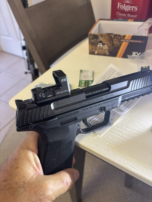 Optic Mounting Plate for Ruger 57/ Ruger 5.7 - Compatible with Trijicon RMR/SRO, Holosun 407A3/407C/507C/508T, Riton X3 Tactix PRD, Swampox Kingslayer/Liberty/Justice, RD3-019 Stingray, ADE RD3-020 Raptor, RD3-022 Artemis, RD3-023 Valkyrie, RD3-029 