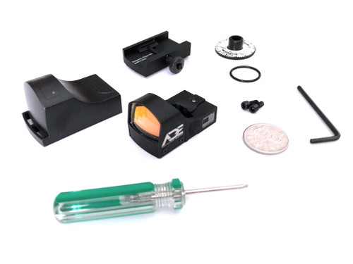 ADE Compact  Shake Awake RD3-009 Crusader Red Dot Sight + Mounting Plate for Steyr A1 A2 Pistol Handgun + Picatinny Plate