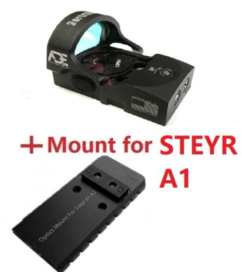 ADE RD3-013 Bertrillium 4MOA Red Dot Sight + Mounting Plate for Steyr A1 A2 Pistol Handgun + Picatinny Plate