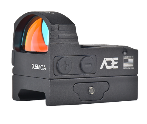  Ade Advanced Optics ARES Pro RD3-028PRO Motion Awake Red Dot + Weather Shield + Optic Mounting Plate for Smith Wesson SW MP 380 Shield EZ Pistol + Standard Picatinny Mount 