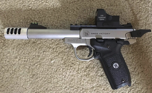 Ade Advanced Optics Crusader Shake Awake RD3-009 Red Dot Sight + Optic Mounting Plate for Smith Wesson SW MP 380 Shield EZ Pistol + Standard Picatinny Mount