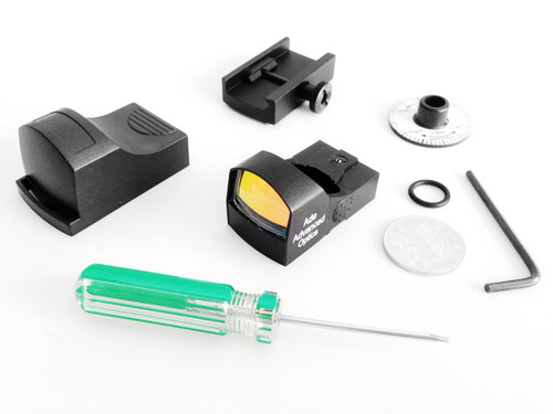Ade Advanced Optics Crusader Shake Awake RD3-009 Red Dot Sight + Optic Mounting Plate for Smith Wesson SW MP 380 Shield EZ Pistol + Standard Picatinny Mount