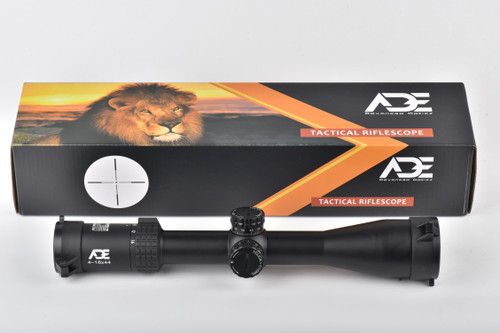 Ade Advanced Optics ProZoom 4-16X44 Second Focal Plane Riflescope with 30mm Tube, Throw Lever and Rings…