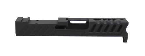 Gen 1, 2, 3, 4 Compatible Slide! Stripped MKII Bullnose RMR Cut Slide For Glock 26 Gen 4 G19 9MM Slide-- Works with Trijicon RMR/SRO, Holosun 407C/507C/508T, ADE RD3-019 Stingray, RD3-020 Raptor, RD3-023 Valkyrie Gen2 (GEN4-G19-SLIDE-MKII-BLK) (view)